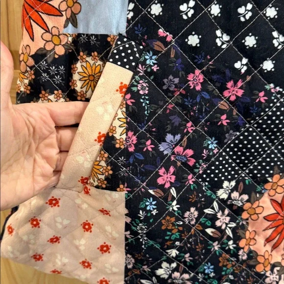 Emery Rose Black Layering Patchwork Floral Boho Cottagecore Women's Vest Sz 3XL - Picture 4 of 10